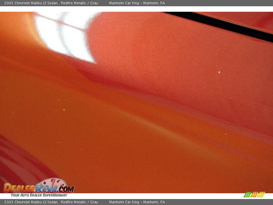 2003 Chevrolet Malibu LS Sedan Redfire Metallic / Gray Photo #19