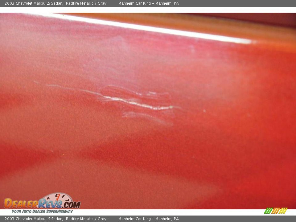 2003 Chevrolet Malibu LS Sedan Redfire Metallic / Gray Photo #20