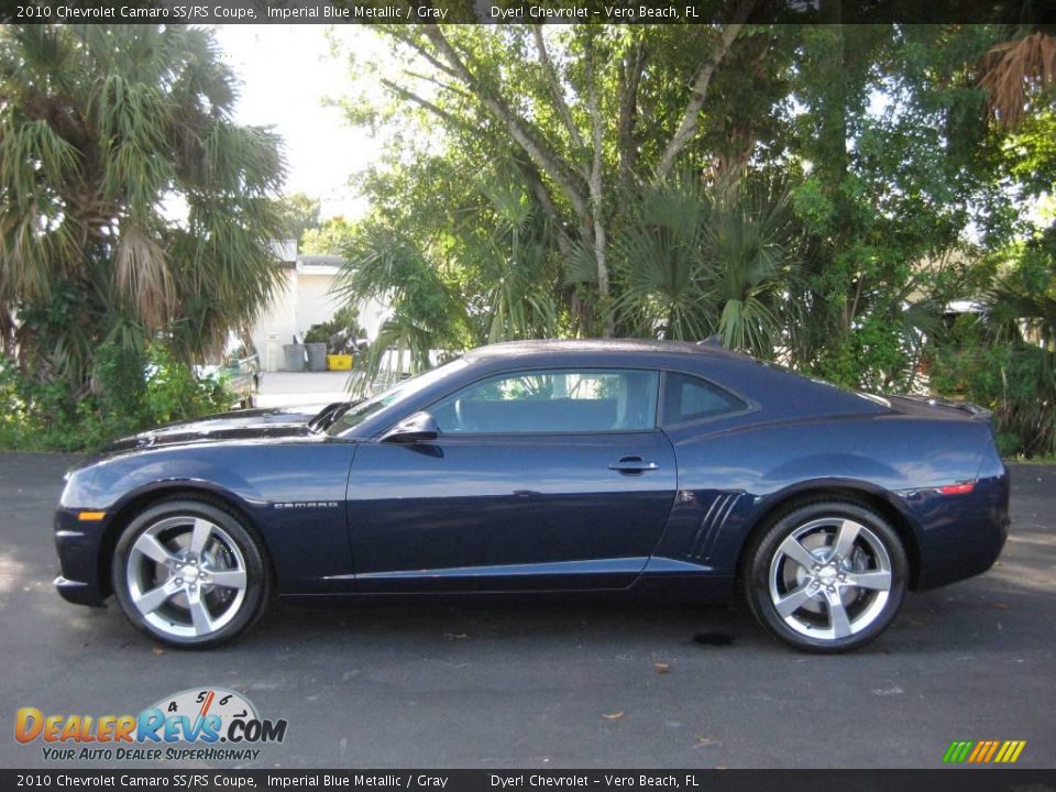 2010 Chevrolet Camaro SS/RS Coupe Imperial Blue Metallic / Gray Photo #3