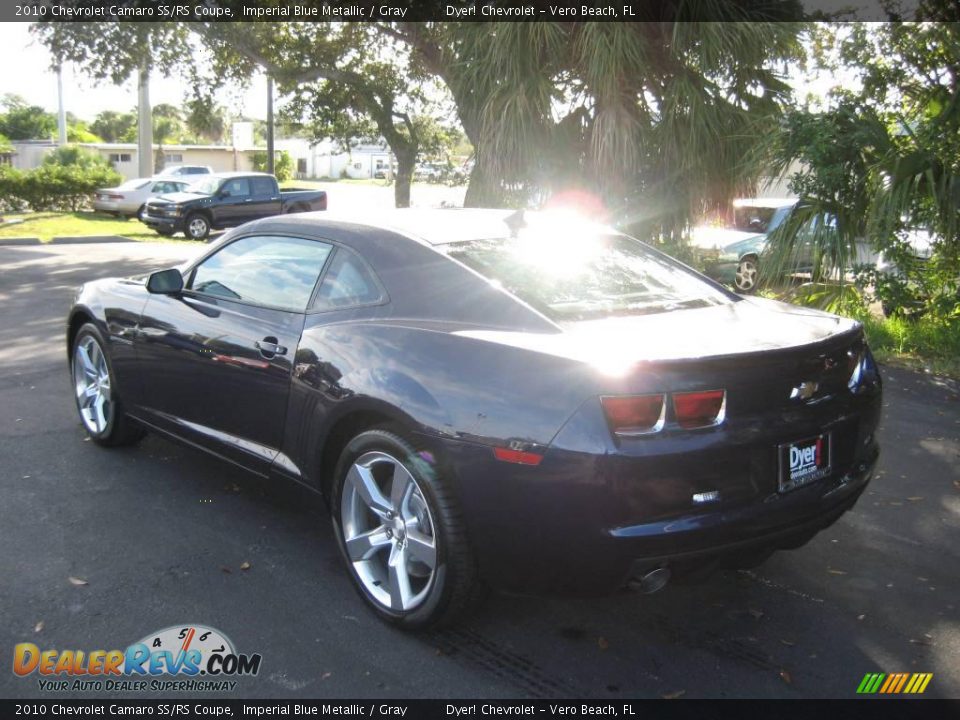 2010 Chevrolet Camaro SS/RS Coupe Imperial Blue Metallic / Gray Photo #5