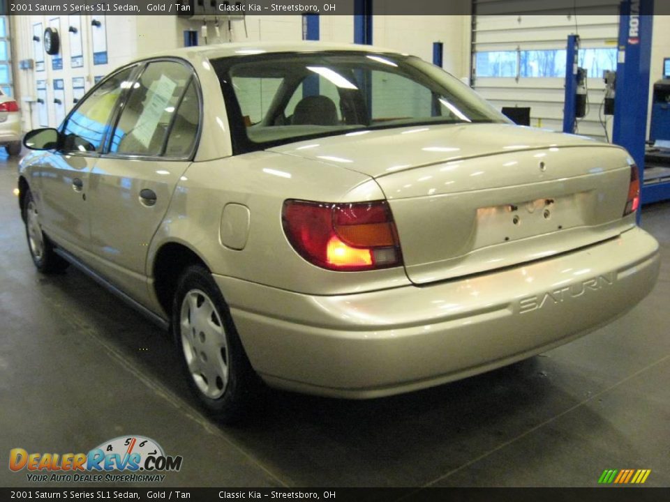 2001 Saturn S Series SL1 Sedan Gold / Tan Photo #5