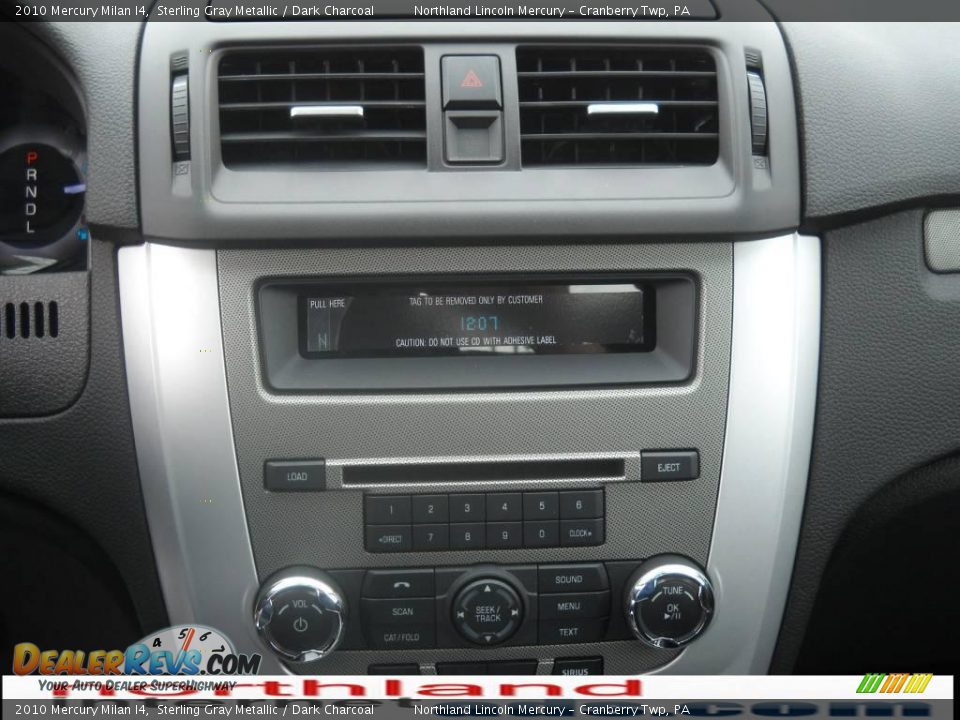 2010 Mercury Milan I4 Sterling Gray Metallic / Dark Charcoal Photo #17