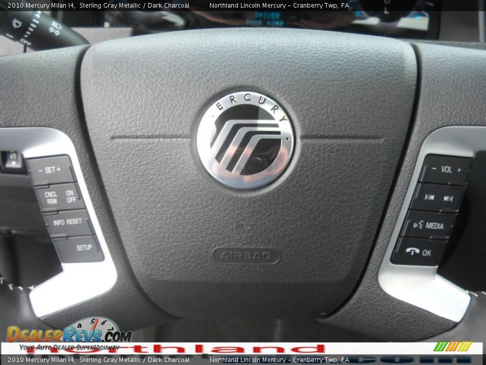 2010 Mercury Milan I4 Sterling Gray Metallic / Dark Charcoal Photo #19