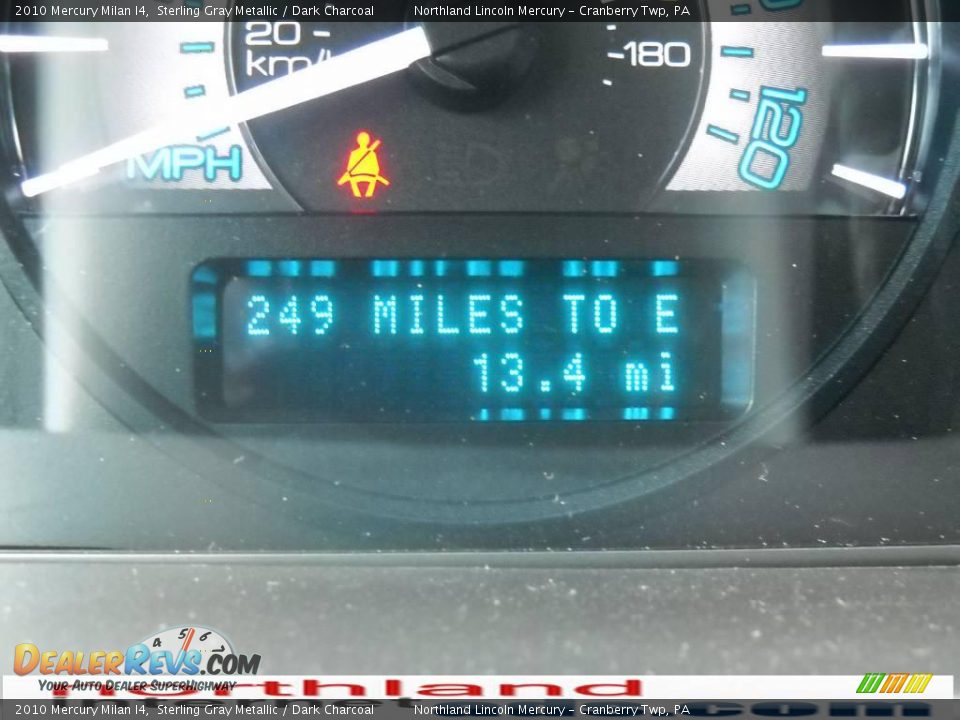 2010 Mercury Milan I4 Sterling Gray Metallic / Dark Charcoal Photo #20