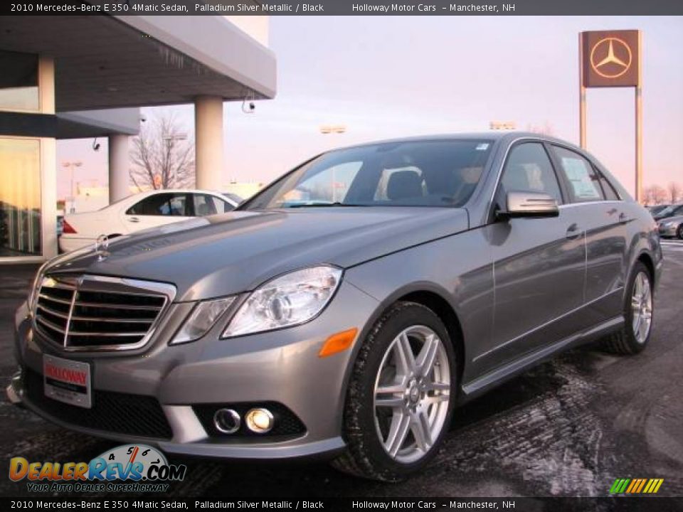 2010 Mercedes-Benz E 350 4Matic Sedan Palladium Silver Metallic / Black Photo #1