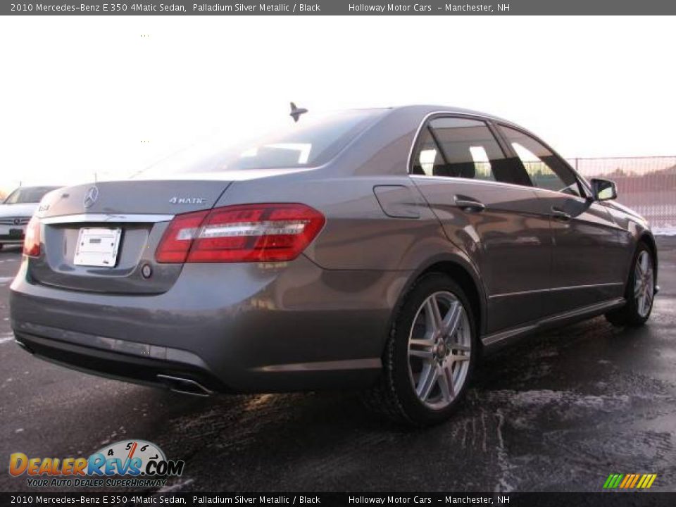 2010 Mercedes-Benz E 350 4Matic Sedan Palladium Silver Metallic / Black Photo #3