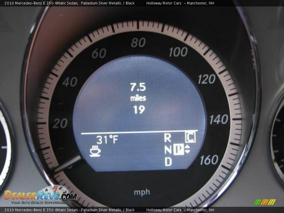 2010 Mercedes-Benz E 350 4Matic Sedan Palladium Silver Metallic / Black Photo #9