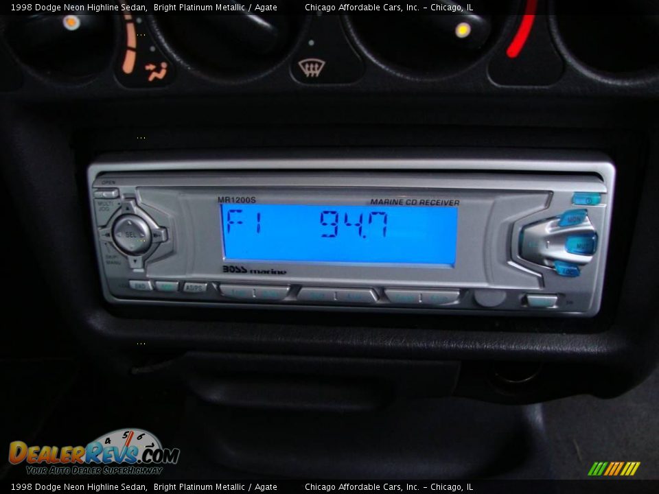 1998 Dodge Neon Highline Sedan Bright Platinum Metallic / Agate Photo #8