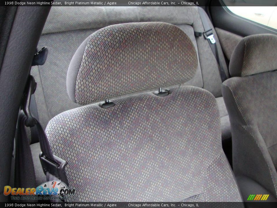 1998 Dodge Neon Highline Sedan Bright Platinum Metallic / Agate Photo #10