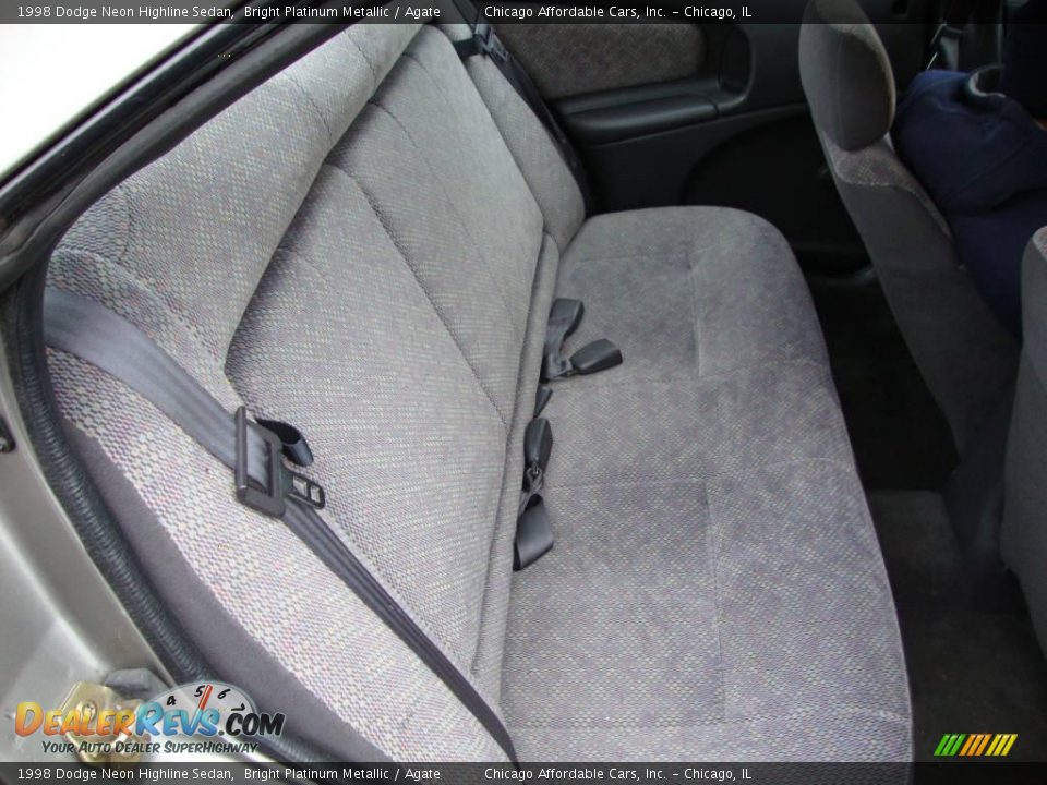 1998 Dodge Neon Highline Sedan Bright Platinum Metallic / Agate Photo #11