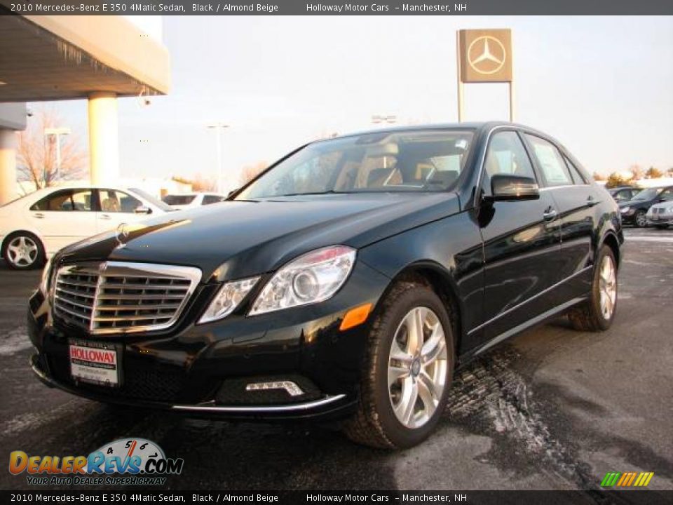 2010 Mercedes-Benz E 350 4Matic Sedan Black / Almond Beige Photo #1