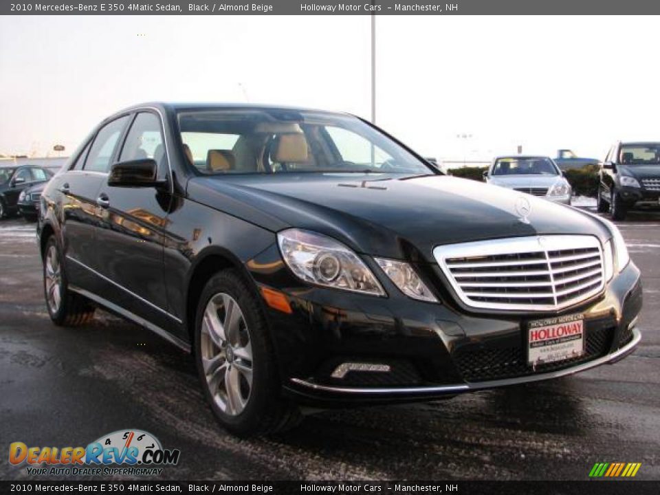 2010 Mercedes-Benz E 350 4Matic Sedan Black / Almond Beige Photo #2