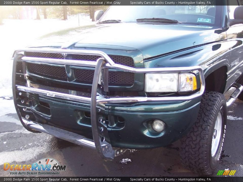 2000 Dodge Ram 1500 Sport Regular Cab Forest Green Pearlcoat / Mist Gray Photo #11