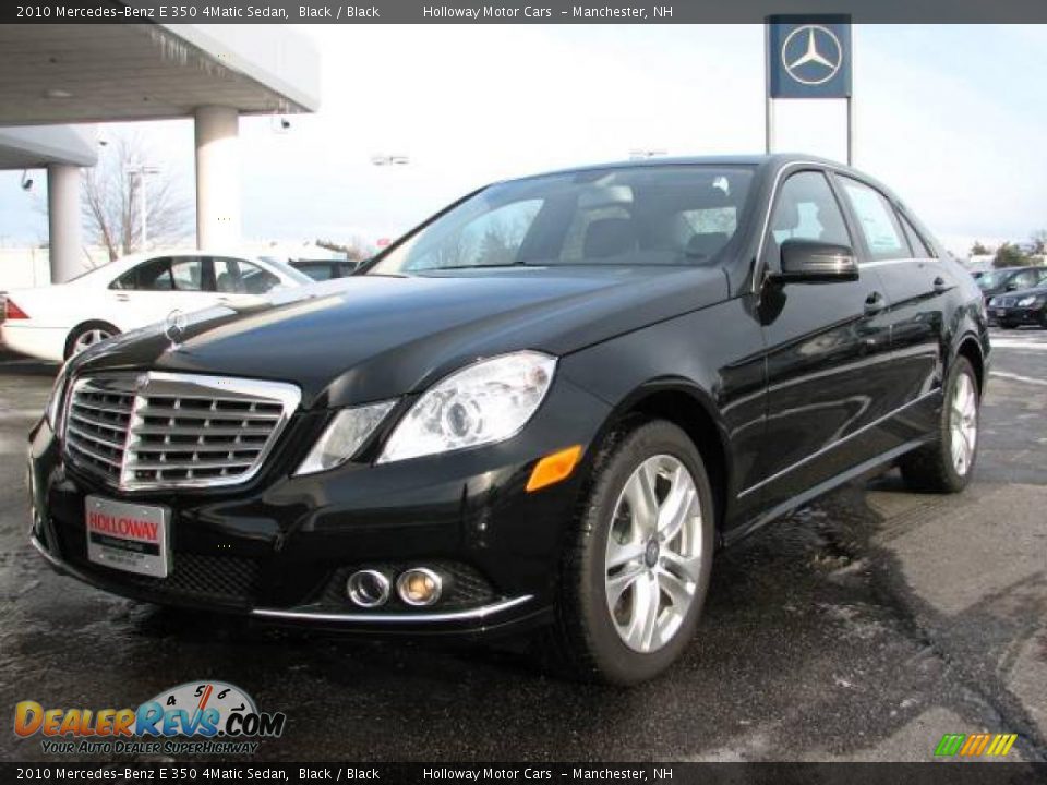 2010 Mercedes-Benz E 350 4Matic Sedan Black / Black Photo #1