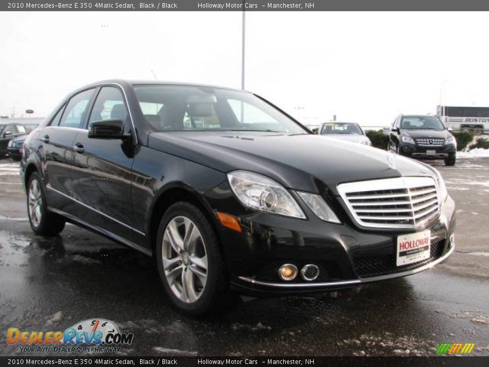 2010 Mercedes-Benz E 350 4Matic Sedan Black / Black Photo #2