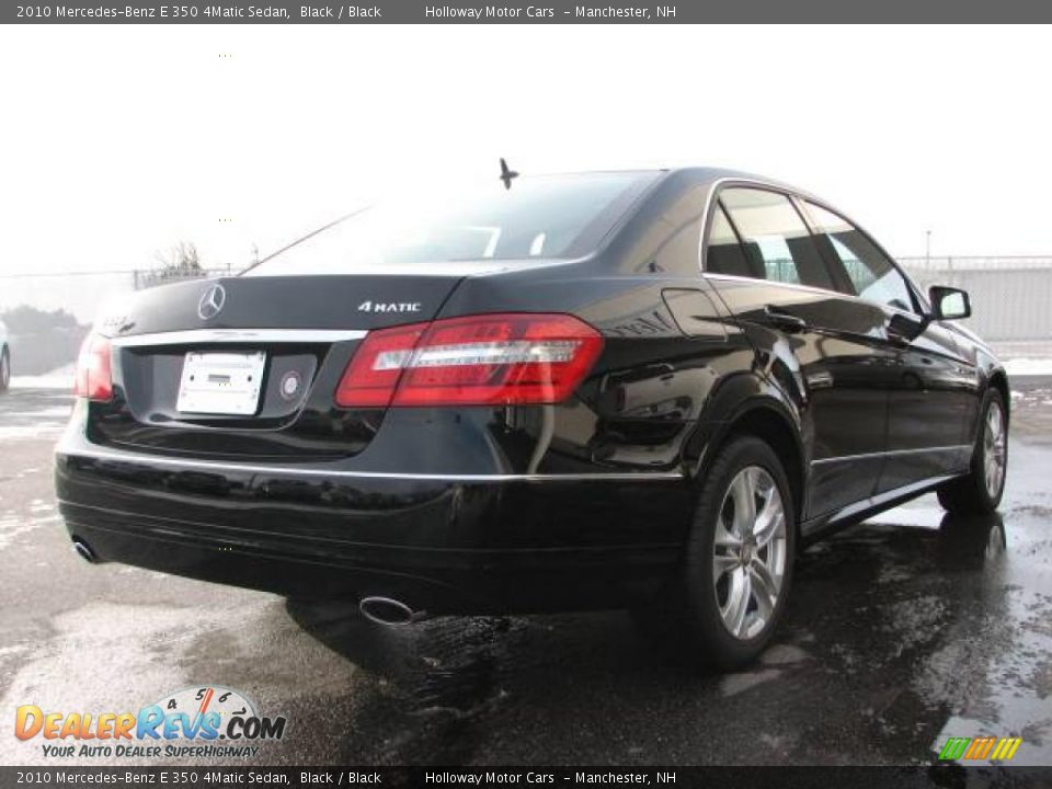2010 Mercedes-Benz E 350 4Matic Sedan Black / Black Photo #3