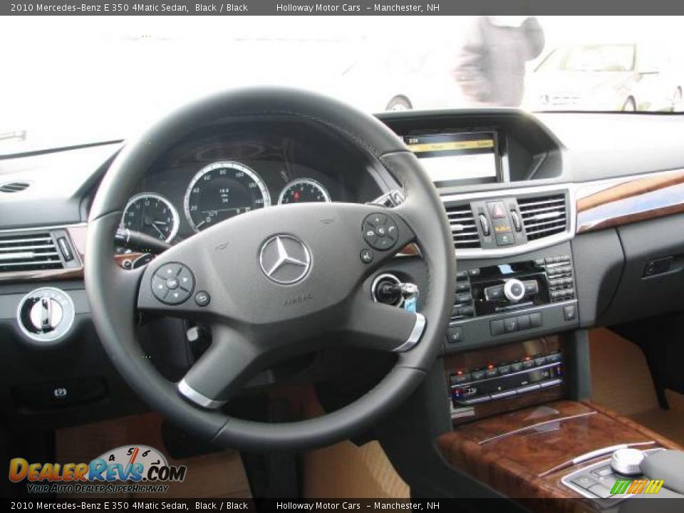 2010 Mercedes-Benz E 350 4Matic Sedan Black / Black Photo #6