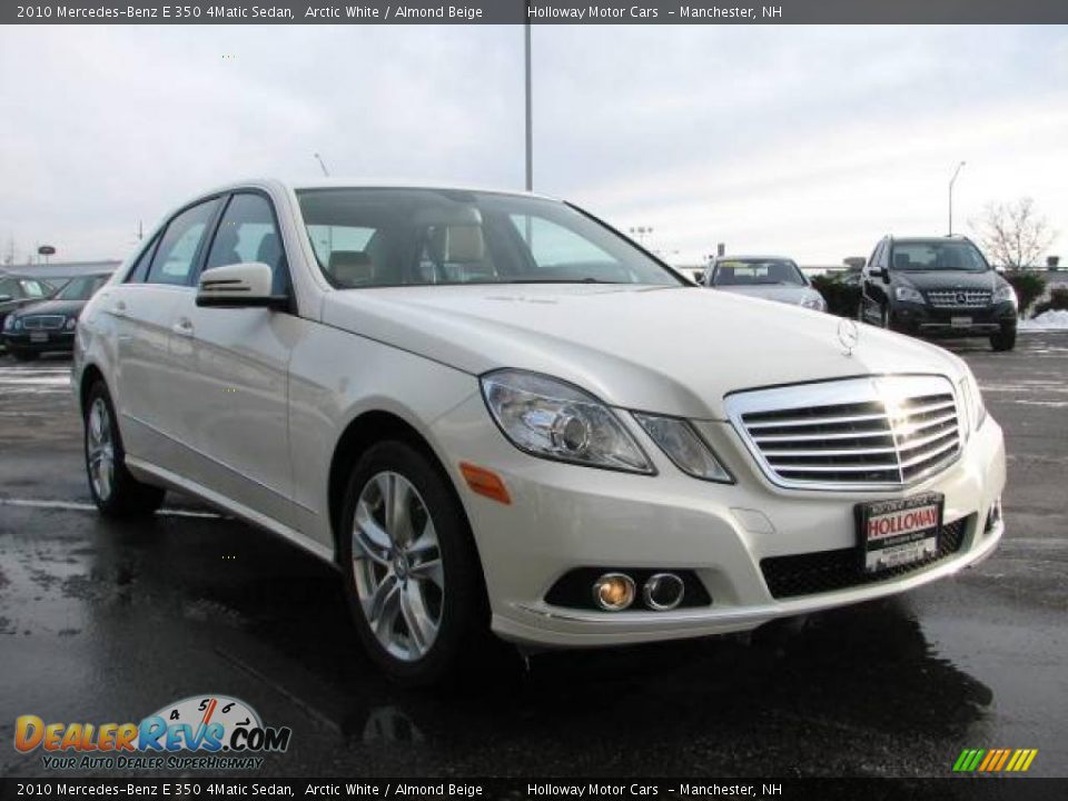 2010 Mercedes-Benz E 350 4Matic Sedan Arctic White / Almond Beige Photo #2