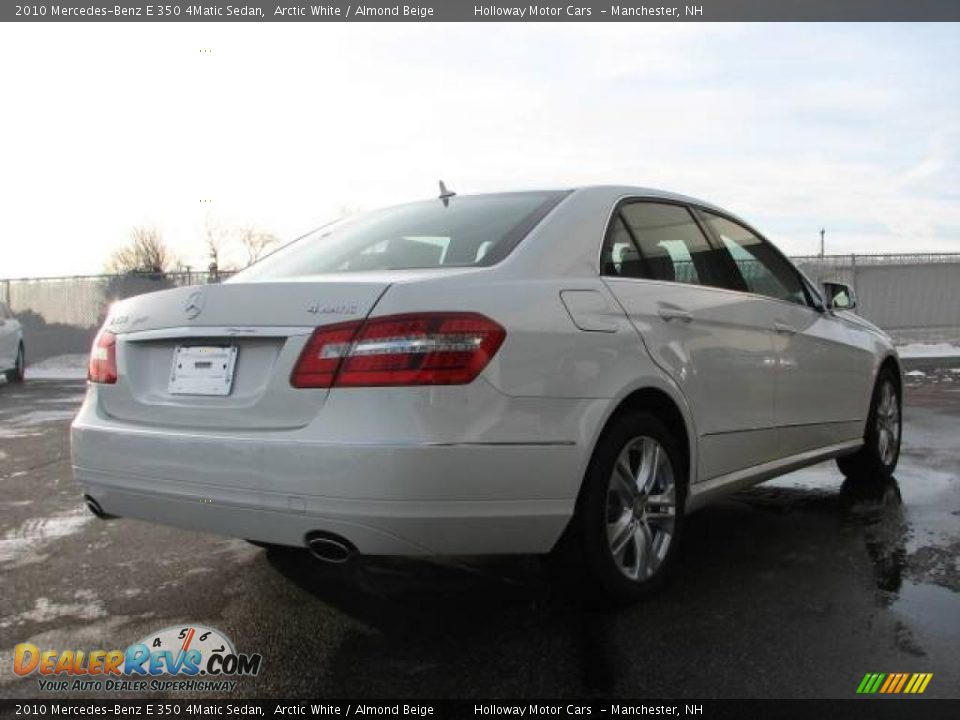 2010 Mercedes-Benz E 350 4Matic Sedan Arctic White / Almond Beige Photo #3