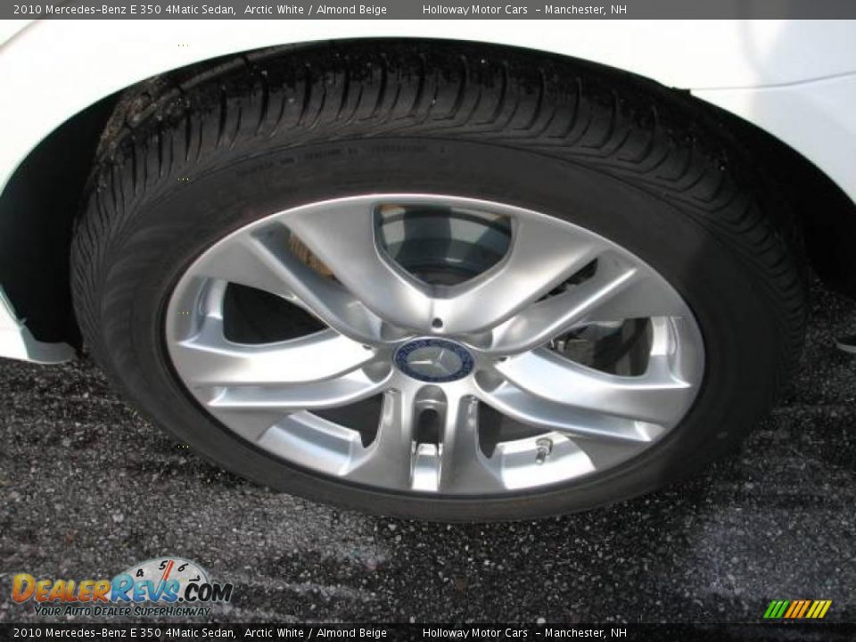 2010 Mercedes-Benz E 350 4Matic Sedan Arctic White / Almond Beige Photo #4