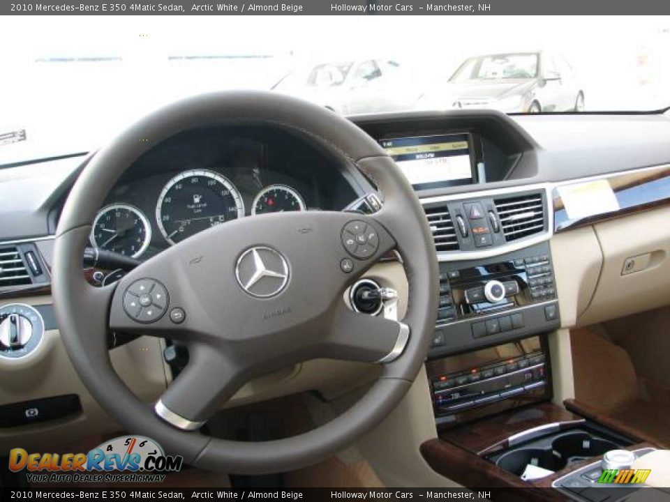 2010 Mercedes-Benz E 350 4Matic Sedan Arctic White / Almond Beige Photo #6