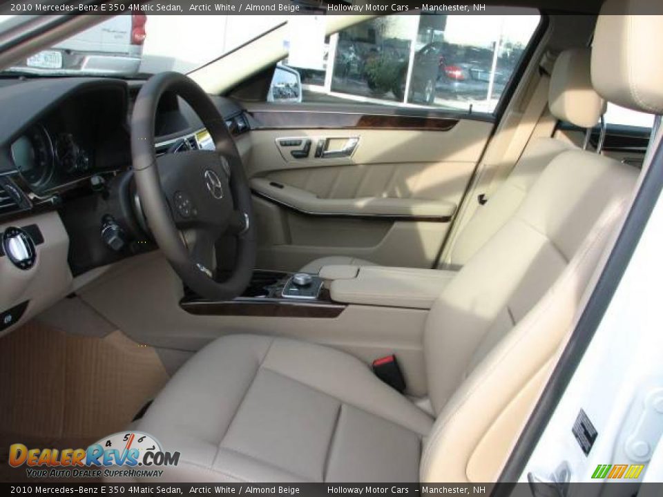 2010 Mercedes-Benz E 350 4Matic Sedan Arctic White / Almond Beige Photo #7