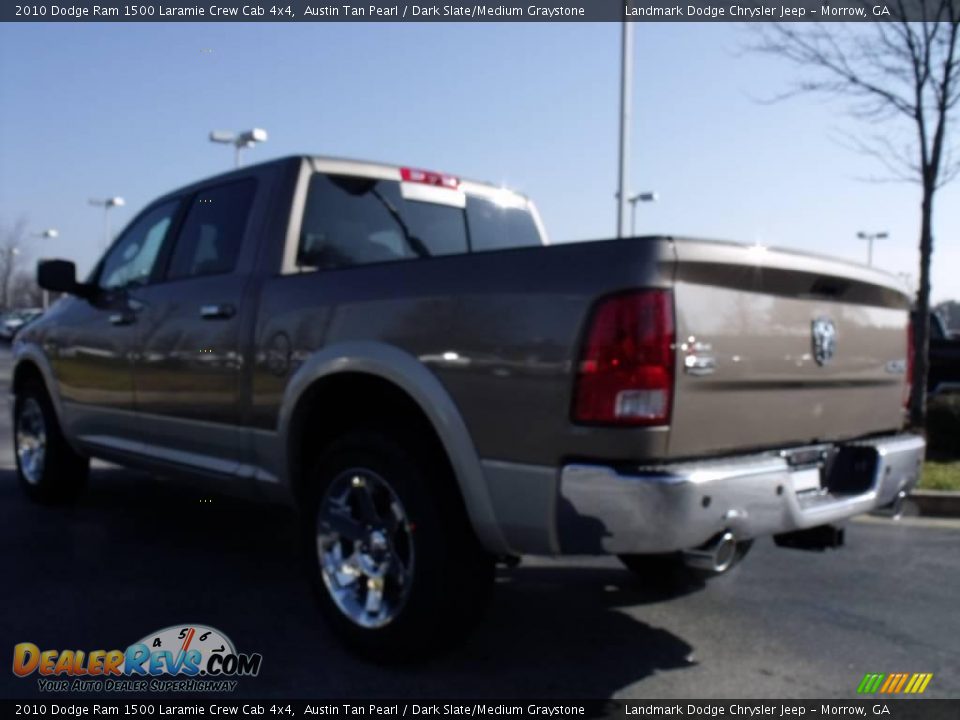 2010 Dodge Ram 1500 Laramie Crew Cab 4x4 Austin Tan Pearl / Dark Slate/Medium Graystone Photo #2