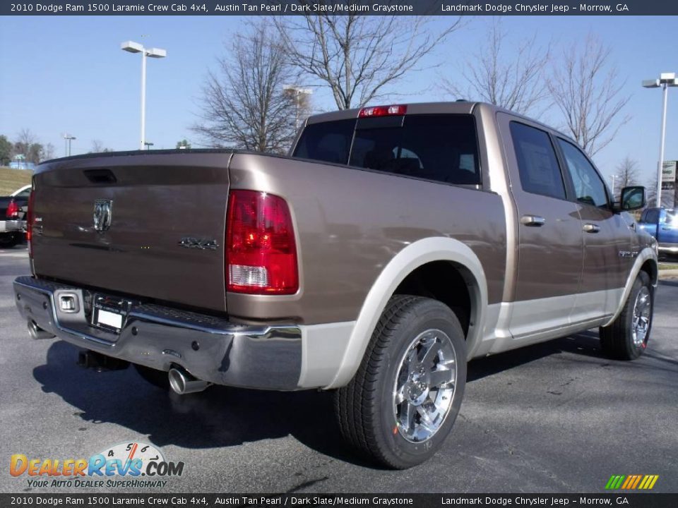 2010 Dodge Ram 1500 Laramie Crew Cab 4x4 Austin Tan Pearl / Dark Slate/Medium Graystone Photo #3