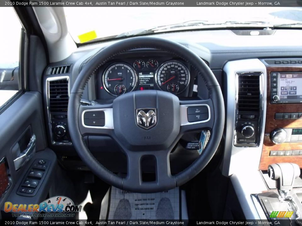 2010 Dodge Ram 1500 Laramie Crew Cab 4x4 Austin Tan Pearl / Dark Slate/Medium Graystone Photo #12