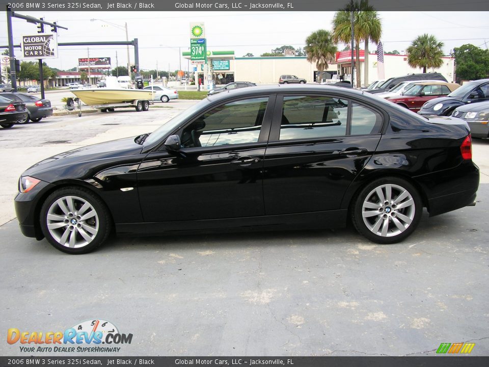 2006 BMW 3 Series 325i Sedan Jet Black / Black Photo #3