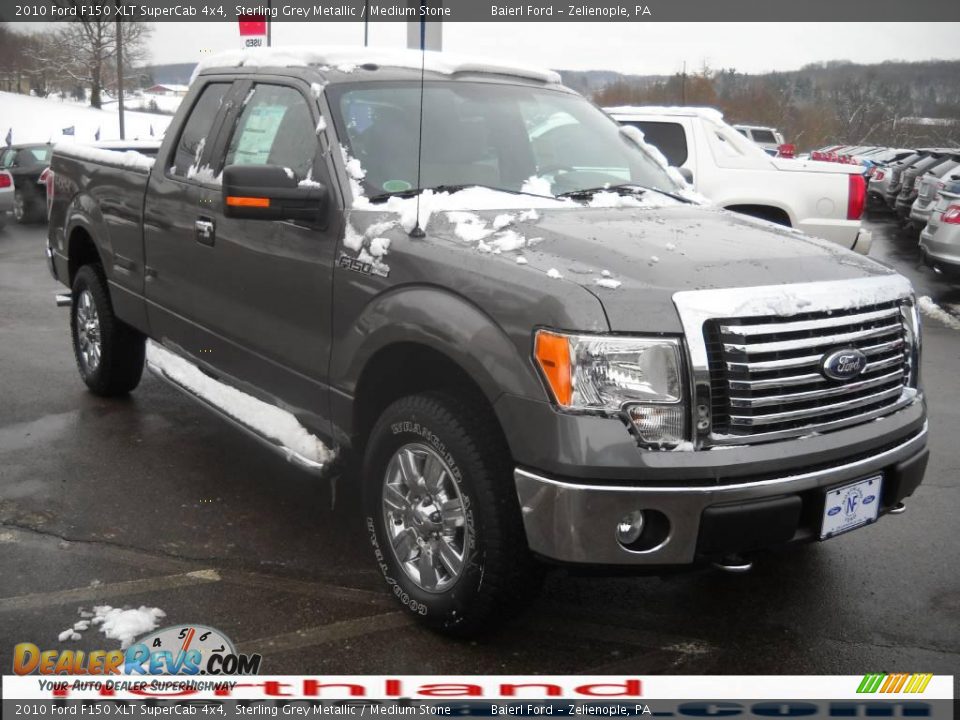 2010 Ford F150 XLT SuperCab 4x4 Sterling Grey Metallic / Medium Stone Photo #4
