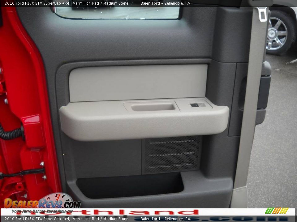 2010 Ford F150 STX SuperCab 4x4 Vermillion Red / Medium Stone Photo #13