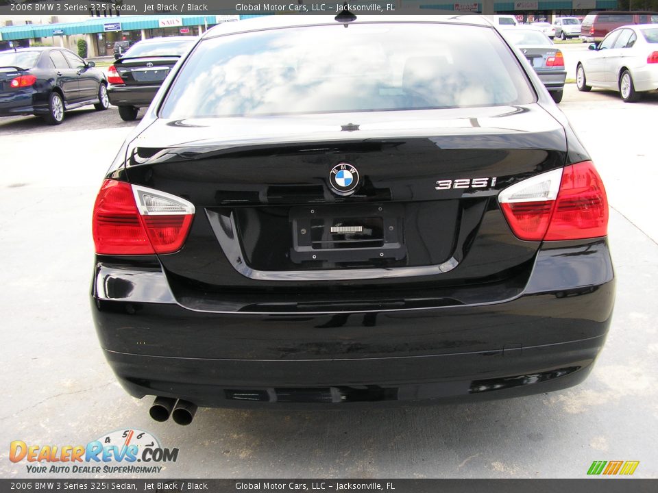 2006 BMW 3 Series 325i Sedan Jet Black / Black Photo #5