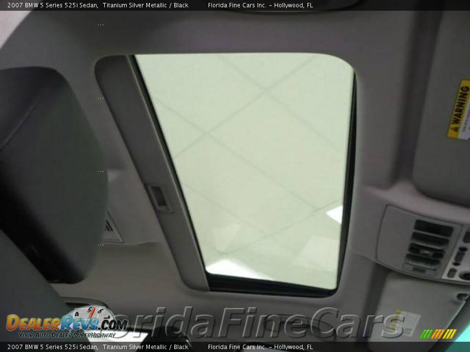 2007 BMW 5 Series 525i Sedan Titanium Silver Metallic / Black Photo #19
