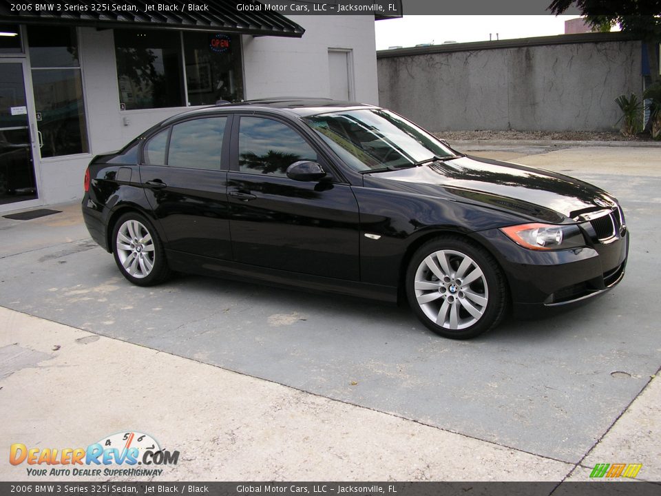 2006 BMW 3 Series 325i Sedan Jet Black / Black Photo #8