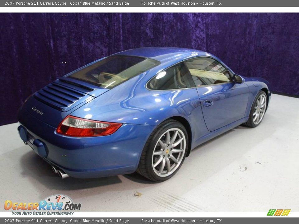 2007 Porsche 911 Carrera Coupe Cobalt Blue Metallic / Sand Beige Photo #3