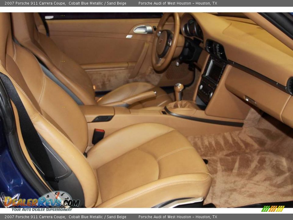 2007 Porsche 911 Carrera Coupe Cobalt Blue Metallic / Sand Beige Photo #8