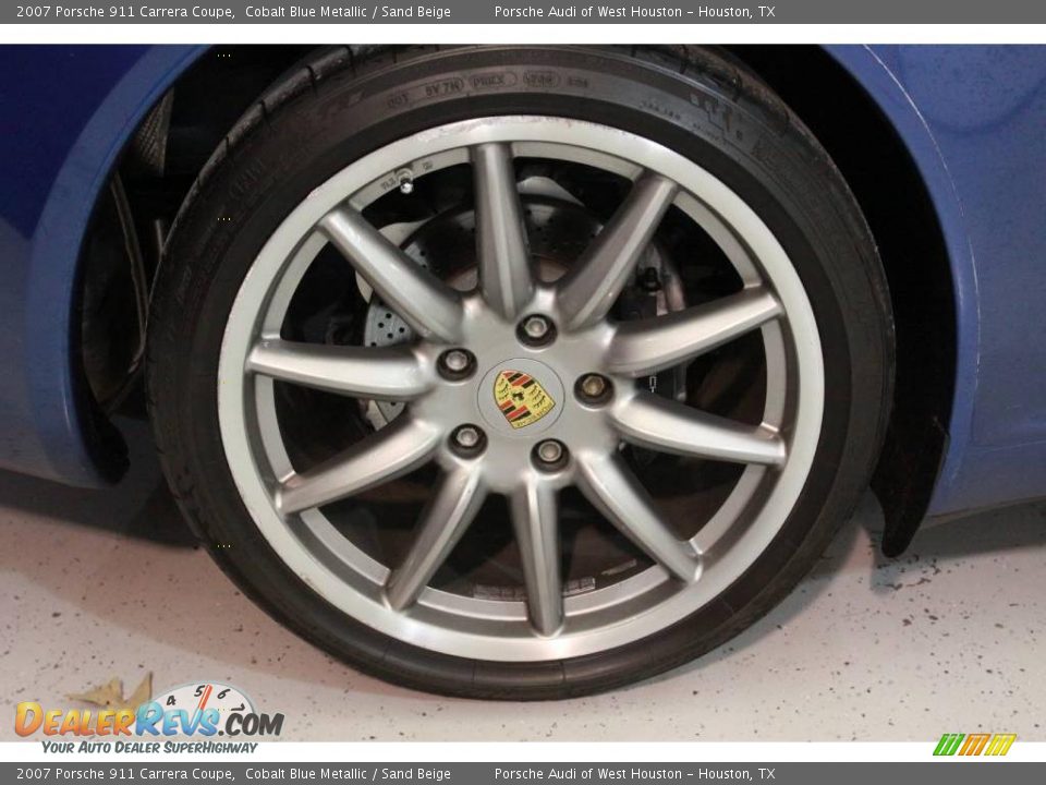 2007 Porsche 911 Carrera Coupe Cobalt Blue Metallic / Sand Beige Photo #9