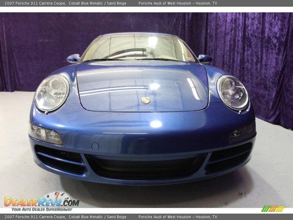 2007 Porsche 911 Carrera Coupe Cobalt Blue Metallic / Sand Beige Photo #10