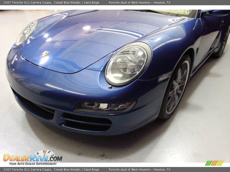 2007 Porsche 911 Carrera Coupe Cobalt Blue Metallic / Sand Beige Photo #11