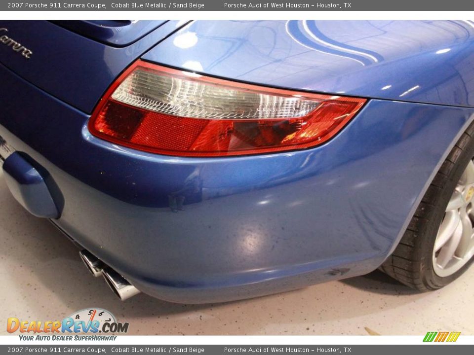 2007 Porsche 911 Carrera Coupe Cobalt Blue Metallic / Sand Beige Photo #12
