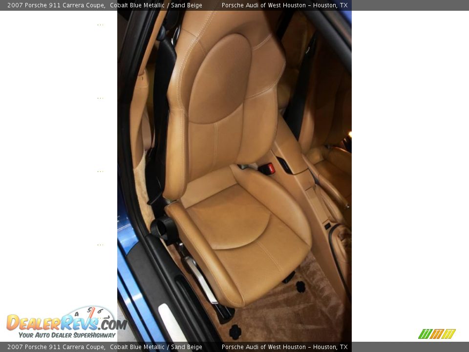 2007 Porsche 911 Carrera Coupe Cobalt Blue Metallic / Sand Beige Photo #14