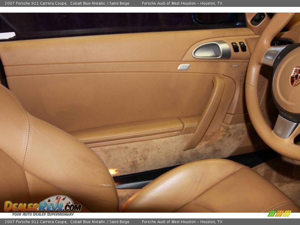 2007 Porsche 911 Carrera Coupe Cobalt Blue Metallic / Sand Beige Photo #22