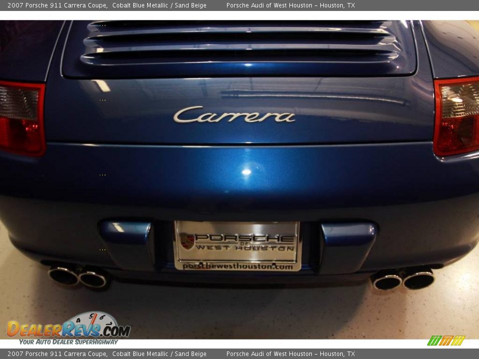 2007 Porsche 911 Carrera Coupe Cobalt Blue Metallic / Sand Beige Photo #24