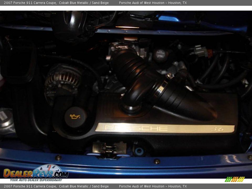 2007 Porsche 911 Carrera Coupe Cobalt Blue Metallic / Sand Beige Photo #28