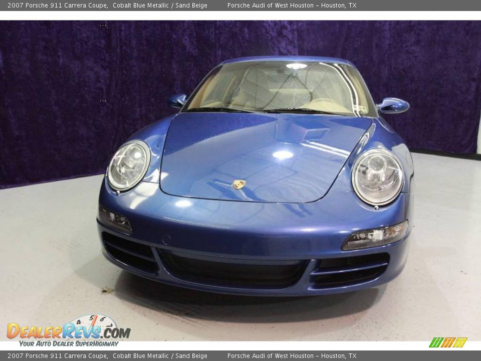2007 Porsche 911 Carrera Coupe Cobalt Blue Metallic / Sand Beige Photo #29