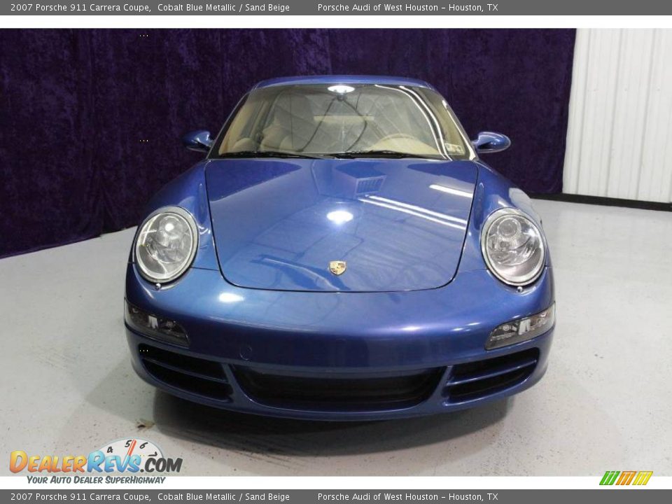 2007 Porsche 911 Carrera Coupe Cobalt Blue Metallic / Sand Beige Photo #30