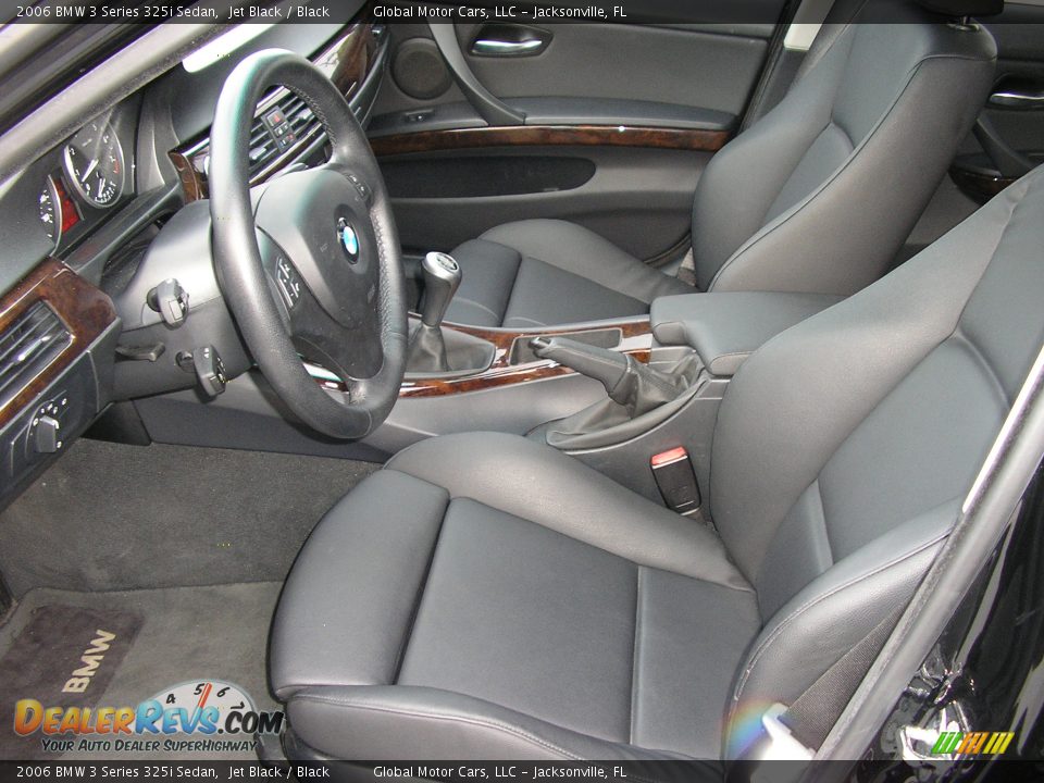 2006 BMW 3 Series 325i Sedan Jet Black / Black Photo #9