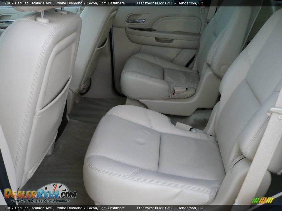 2007 Cadillac Escalade AWD White Diamond / Cocoa/Light Cashmere Photo #8