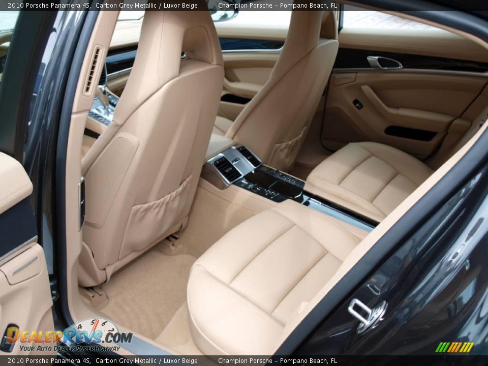 2010 Porsche Panamera 4S Carbon Grey Metallic / Luxor Beige Photo #13